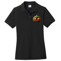 Spooky Typical Halloween Pumpkin Ladies Polo Shirt | Artistshot