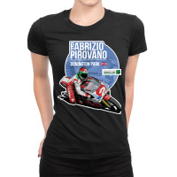 Fabrizio Pirovano, 1989 Donington Park, The Fabrizio Pirovano, Fabrizi Ladies Fitted T-shirt | Artistshot