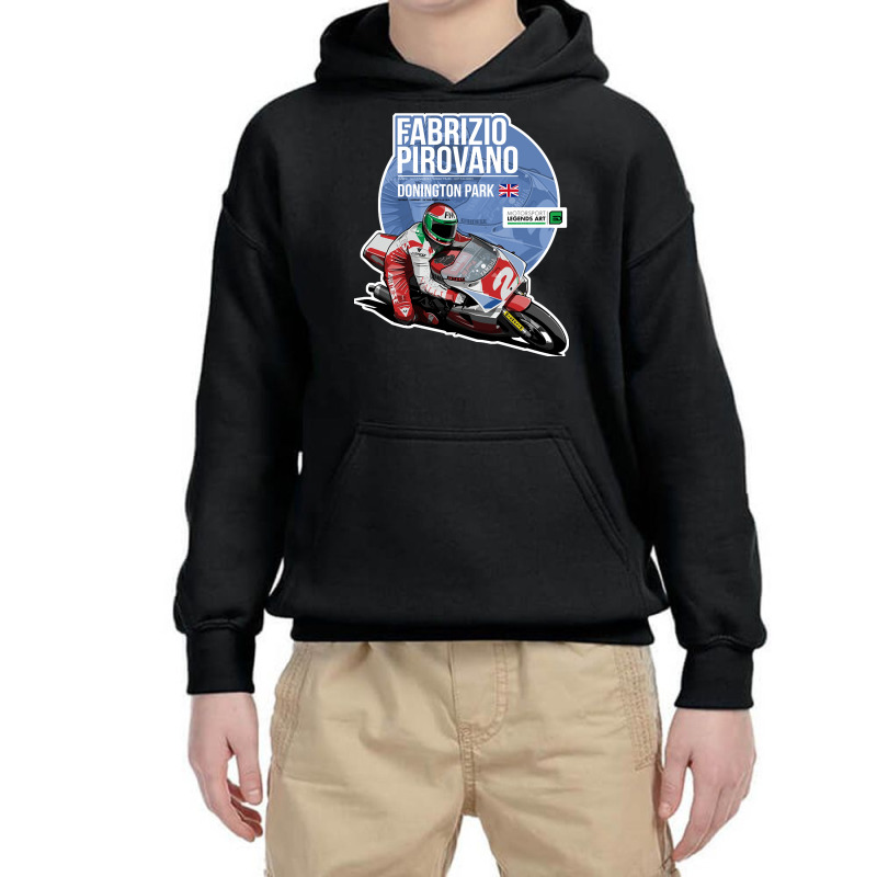 Fabrizio Pirovano, 1989 Donington Park, The Fabrizio Pirovano, Fabrizi Youth Hoodie by SHOPADJE | Artistshot