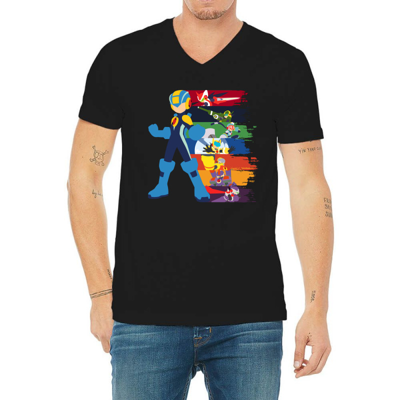 Mens Best Japanese Mega Video Man Games Gift Movie Fans V-Neck Tee by ArtistBrian | Artistshot