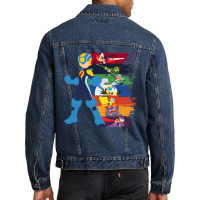 Mens Best Japanese Mega Video Man Games Gift Movie Fans Men Denim Jacket | Artistshot