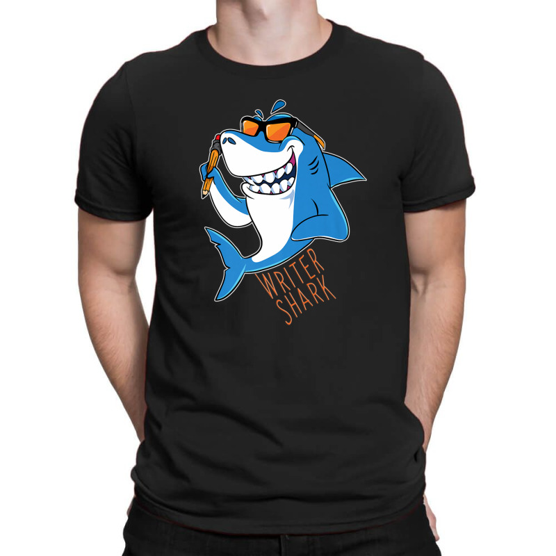 Writer Shark Penning Great Novel Sea Animal T-Shirt by LembckeAleeya | Artistshot