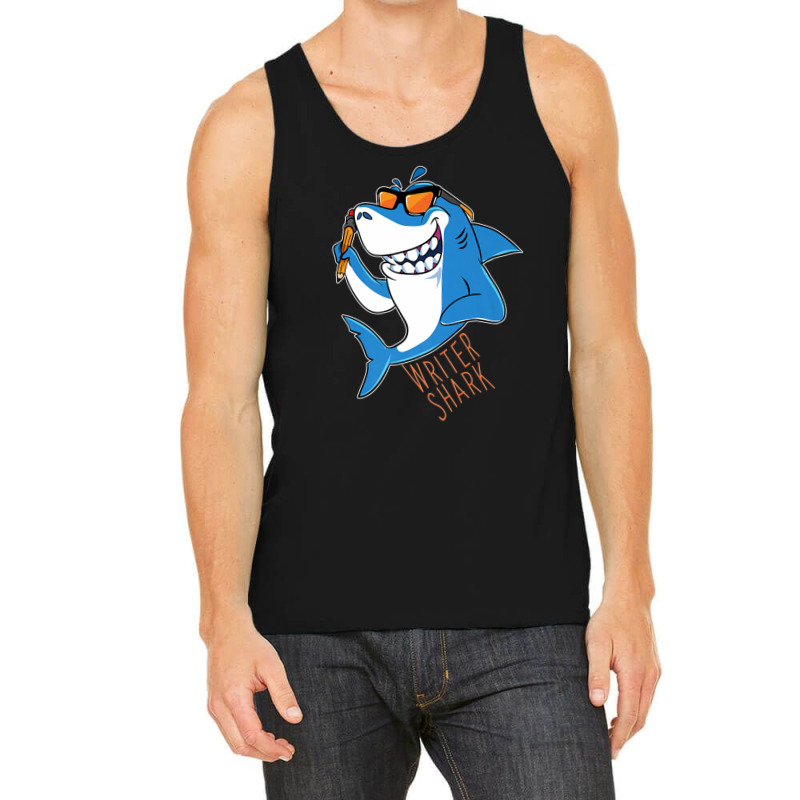 Writer Shark Penning Great Novel Sea Animal Tank Top by LembckeAleeya | Artistshot