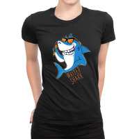 Writer Shark Penning Great Novel Sea Animal Ladies Fitted T-shirt | Artistshot