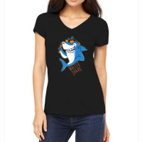 Writer Shark Penning Great Novel Sea Animal Women's V-neck T-shirt | Artistshot