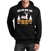 Mens Funny Father And Son Hunting Buddies Hunting Dad And Son Unisex Hoodie | Artistshot