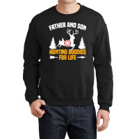 Mens Funny Father And Son Hunting Buddies Hunting Dad And Son Crewneck Sweatshirt | Artistshot