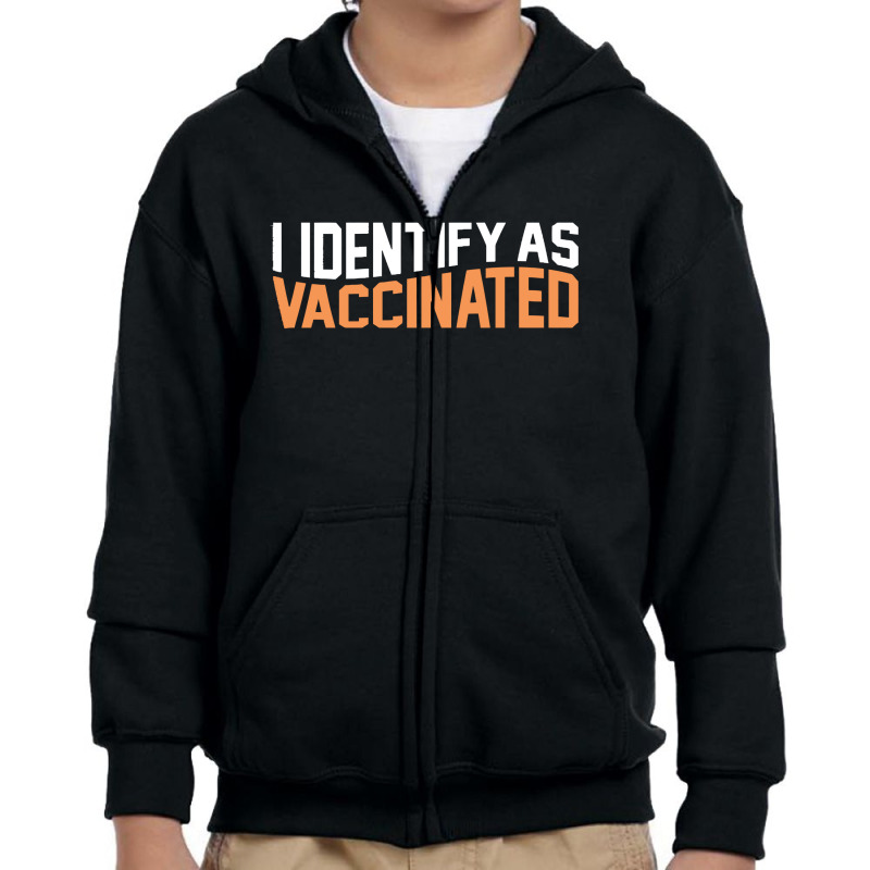 Vaccinated Youth Zipper Hoodie by Emilee | Artistshot