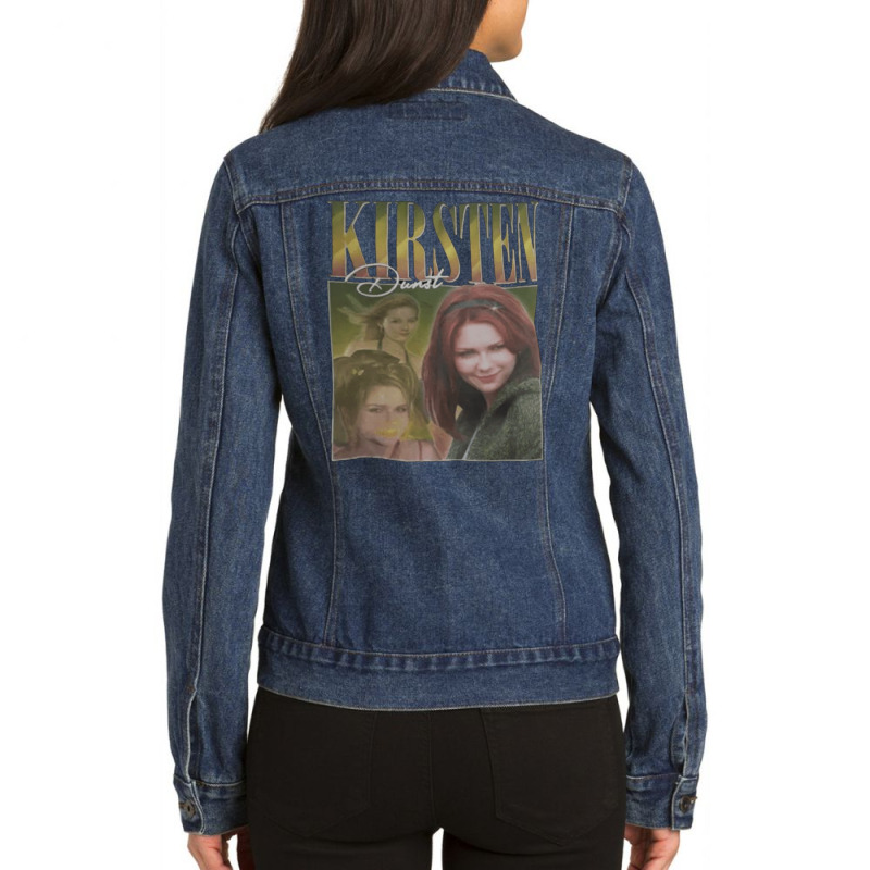 Kirsten Dunst, The Kirsten Dunst, Kirsten, Dunst, Kirsten Dunst Art, K Ladies Denim Jacket by SHOPWINHS | Artistshot