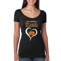 Pumpkin Halloween T  Shirt We're Adding A Little Pumpkin To Our Patch Women's Triblend Scoop T-shirt | Artistshot