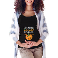 We're Adding A Little Pumpkin To Our Patch Pumpkin Pregnancy Maternity Scoop Neck T-shirt | Artistshot