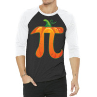 Pumpkin Pi Halloween Costume T  Shirt Funny Pumpkin Pi Halloween Costu 3/4 Sleeve Shirt | Artistshot