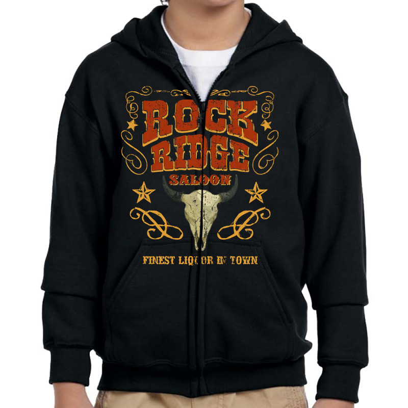 Rock Ridge Saloon, Rock Ridge Saloon Art, Rock Ridge Saloon Vintage, R Youth Zipper Hoodie by SHYUODAA | Artistshot