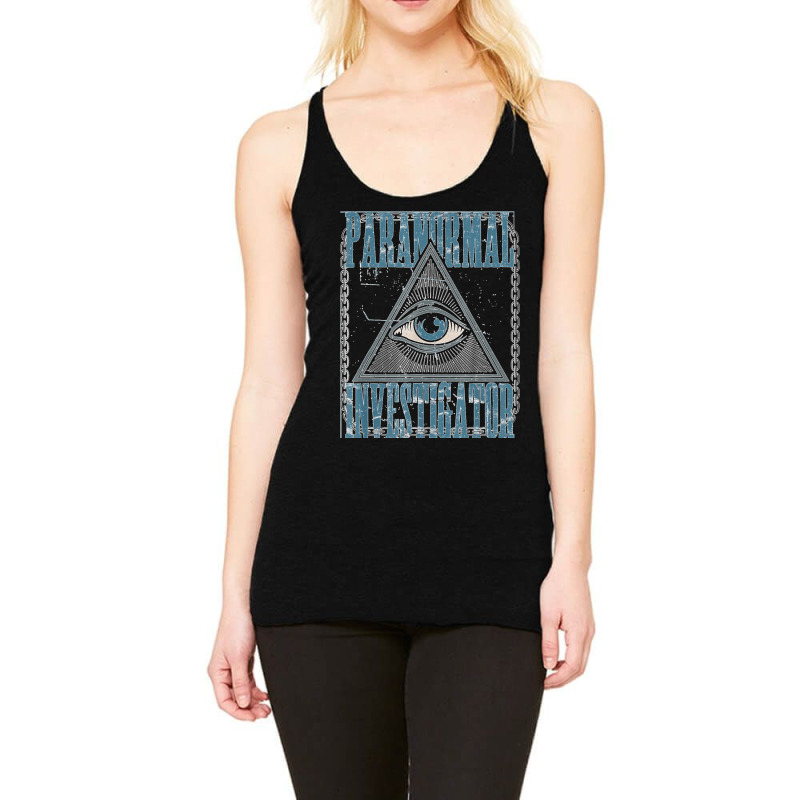 Paranormal Investigator Ghost Hunter Halloween Costume Racerback Tank by cm-arts | Artistshot