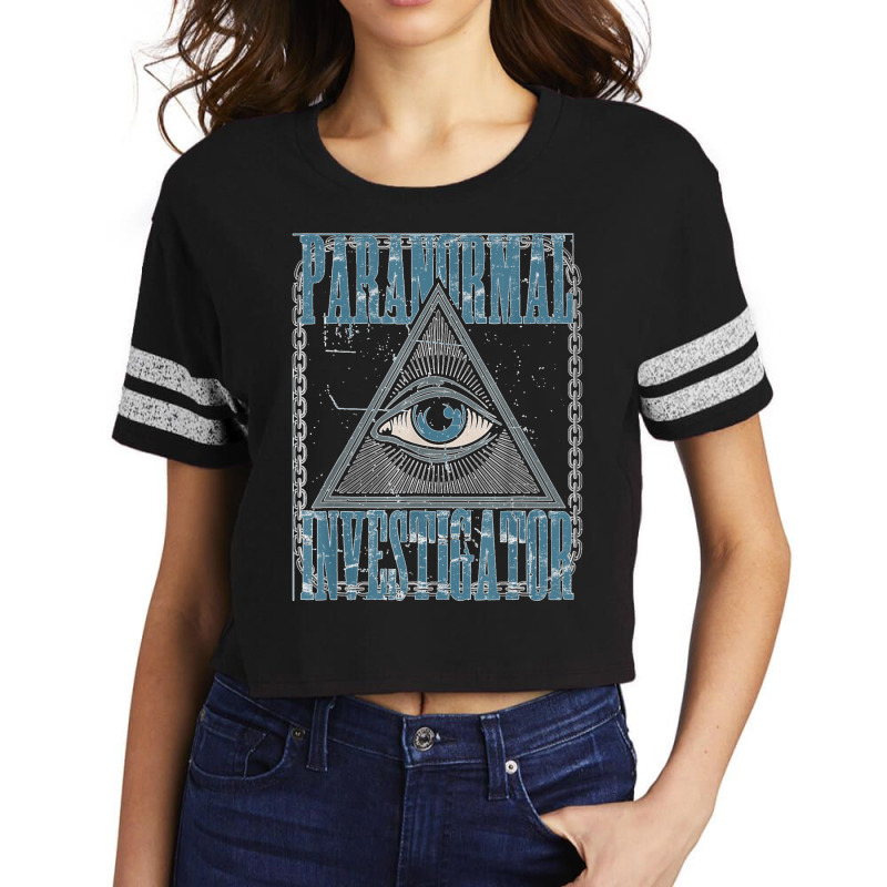 Paranormal Investigator Ghost Hunter Halloween Costume Scorecard Crop Tee by cm-arts | Artistshot