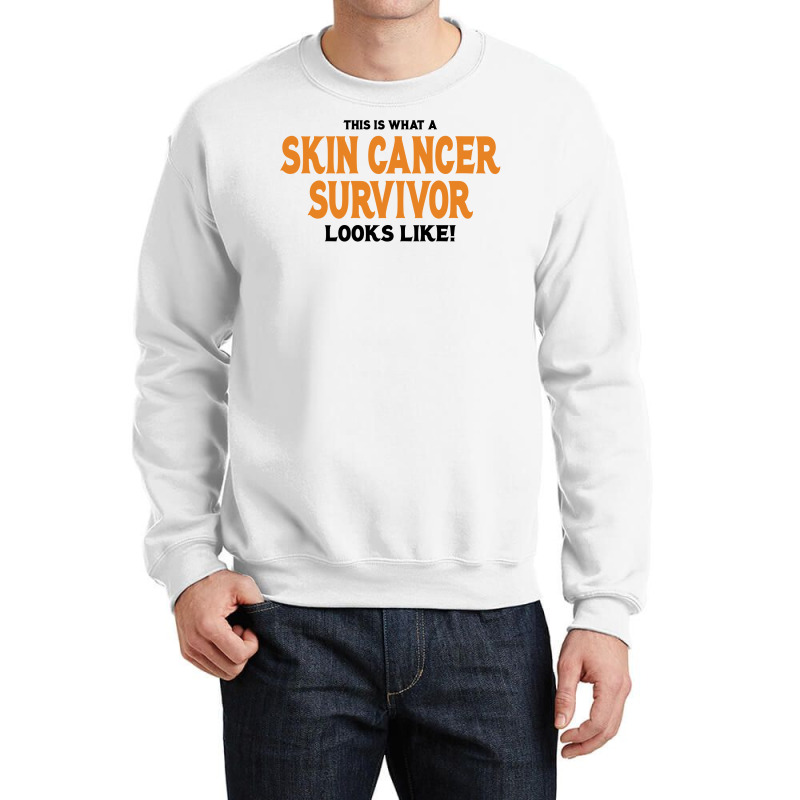 This Is What A Skin Cancer Survivor Looks Like Crewneck Sweatshirt | Artistshot