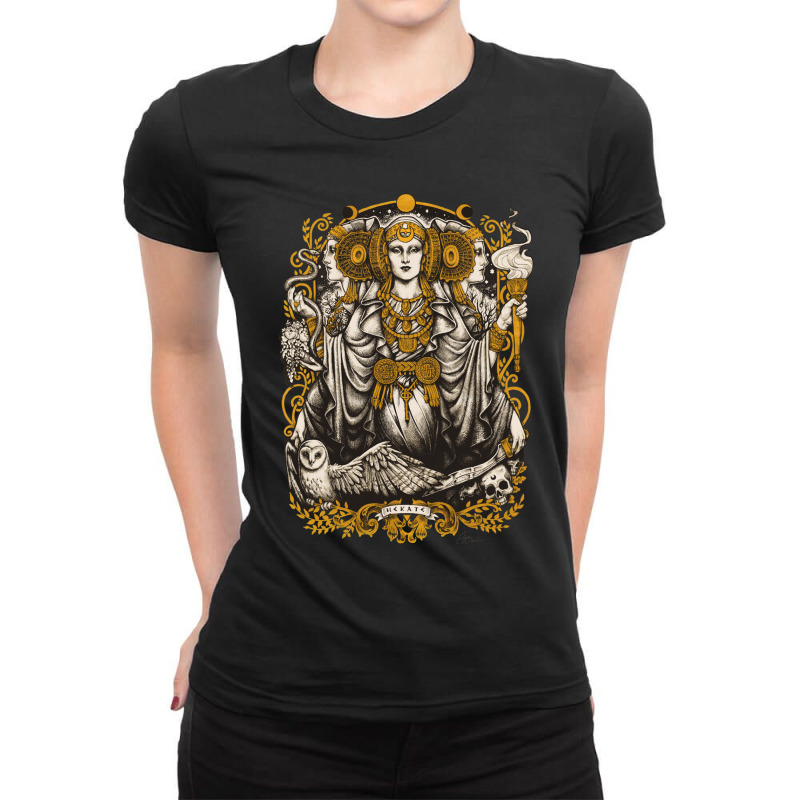 Iberian Hecate Fitted Ladies Fitted T-Shirt by TaylorMargaretMiscoe | Artistshot