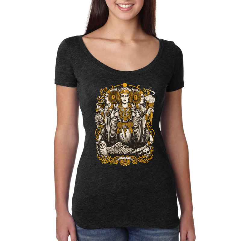 Iberian Hecate Fitted Women's Triblend Scoop T-shirt by TaylorMargaretMiscoe | Artistshot