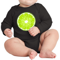 Lime Costume Fruit Halloween Costume Shirt Long Sleeve Baby Bodysuit | Artistshot