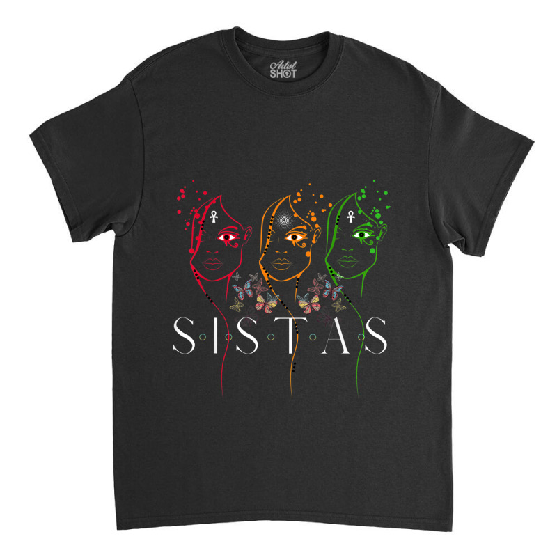 Sistas - Classy Womens Black Pride Colorful Soulful Video Games Charac Classic T-shirt by KhalilDesign | Artistshot