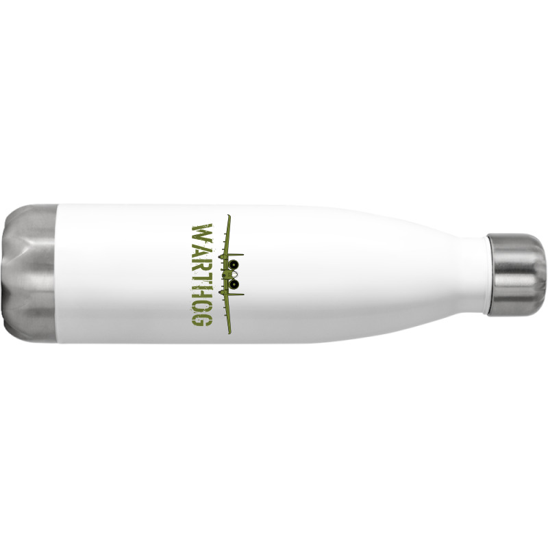 Olive Green A-10 Warthog Art-usa Military Jets Stainless Steel Water Bottle | Artistshot