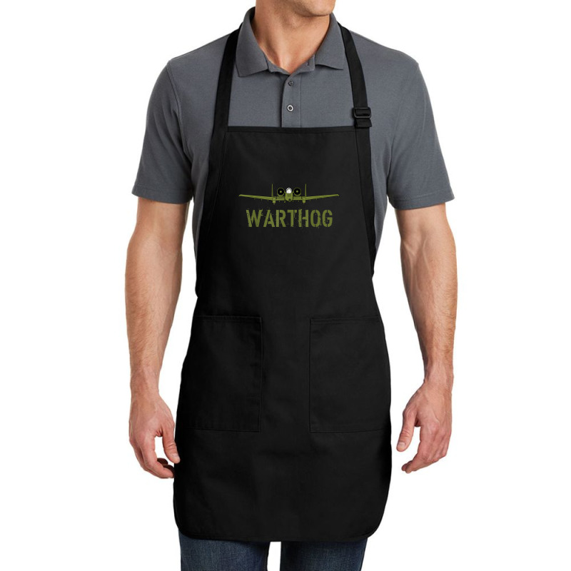 Olive Green A-10 Warthog Art-usa Military Jets Full-length Apron | Artistshot