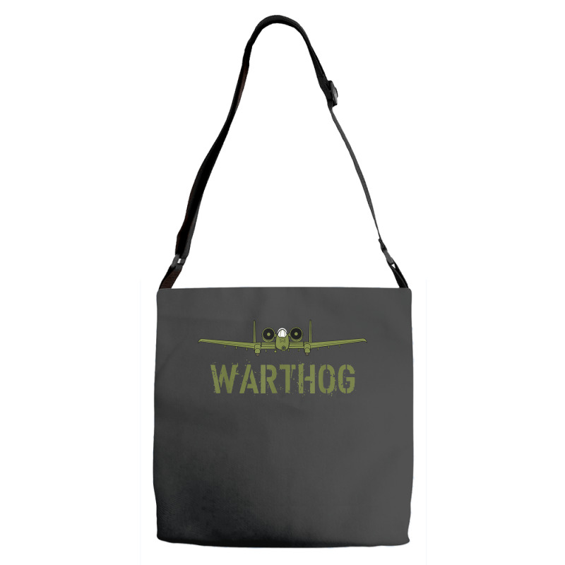 Olive Green A-10 Warthog Art-usa Military Jets Adjustable Strap Totes | Artistshot