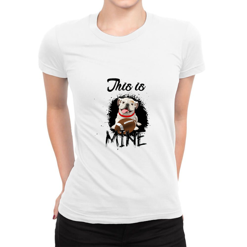 This Is Mine, Dog Ladies Fitted T-Shirt by tmgallows | Artistshot