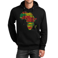 Juneteenth Africa Map Words June 19th 1865 Men Women Kids Video Games  Unisex Hoodie | Artistshot