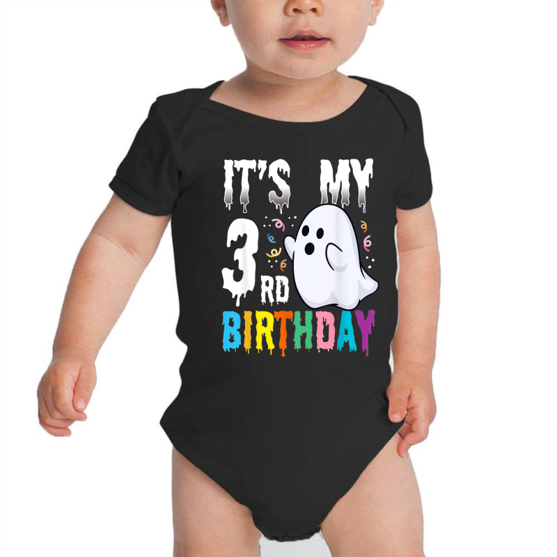 Its My 3rd Birthday â€“ Halloween Spooky Season B Day Lover Baby Bodysuit by Loves | Artistshot