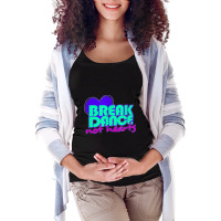 Break Dance Not Hearts Funny Valentines Day Maternity Scoop Neck T-shirt | Artistshot