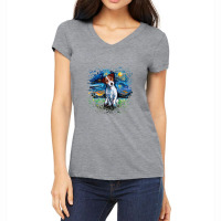 Jack Russell Terrier Night,jack Russell Terrier Women's V-neck T-shirt | Artistshot