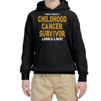 Never Underestimate The Strength Of A Childhood Cancer Warrior Youth Hoodie | Artistshot