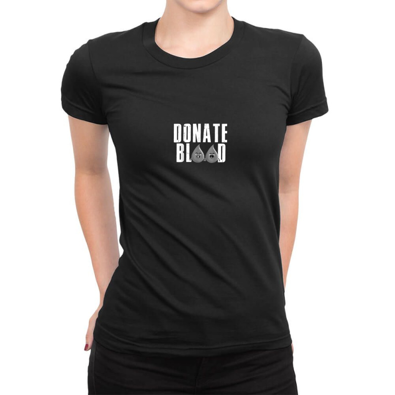 Cool Blood Donation Art Men Women Blood Donor Phlebotomy Ladies Fitted T-Shirt by Bestshirt | Artistshot