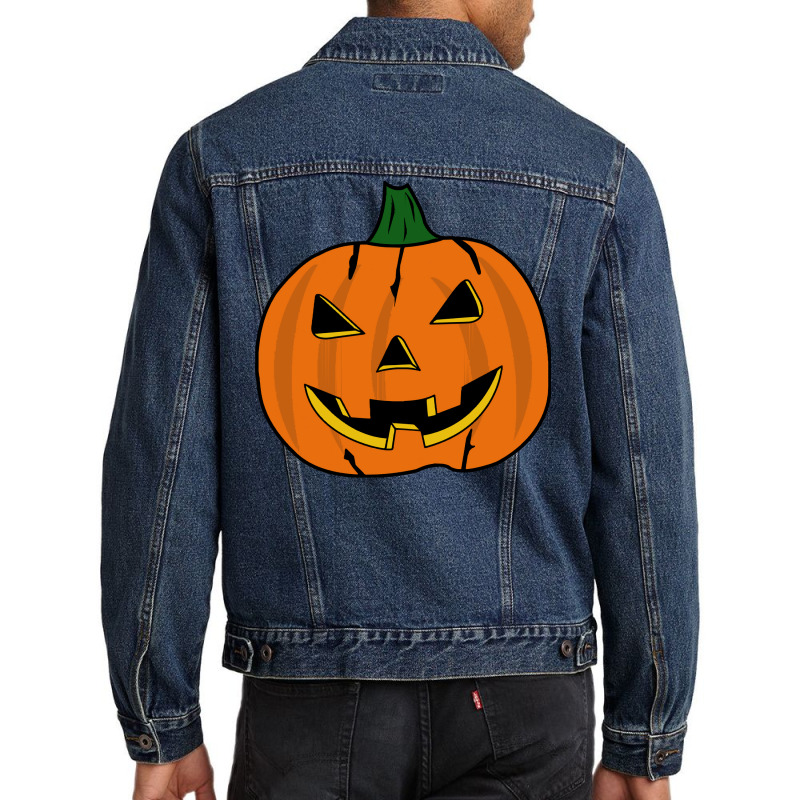 Scary Pumpkin Halloween T  Shirt Scary Pumpkin T  Shirt Men Denim Jacket | Artistshot