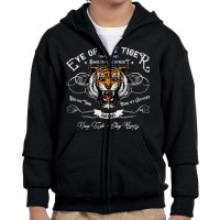 The Eye Of The Tiger, Distressed, The Eye Of The Tiger Art, The Eye Of Youth Zipper Hoodie | Artistshot