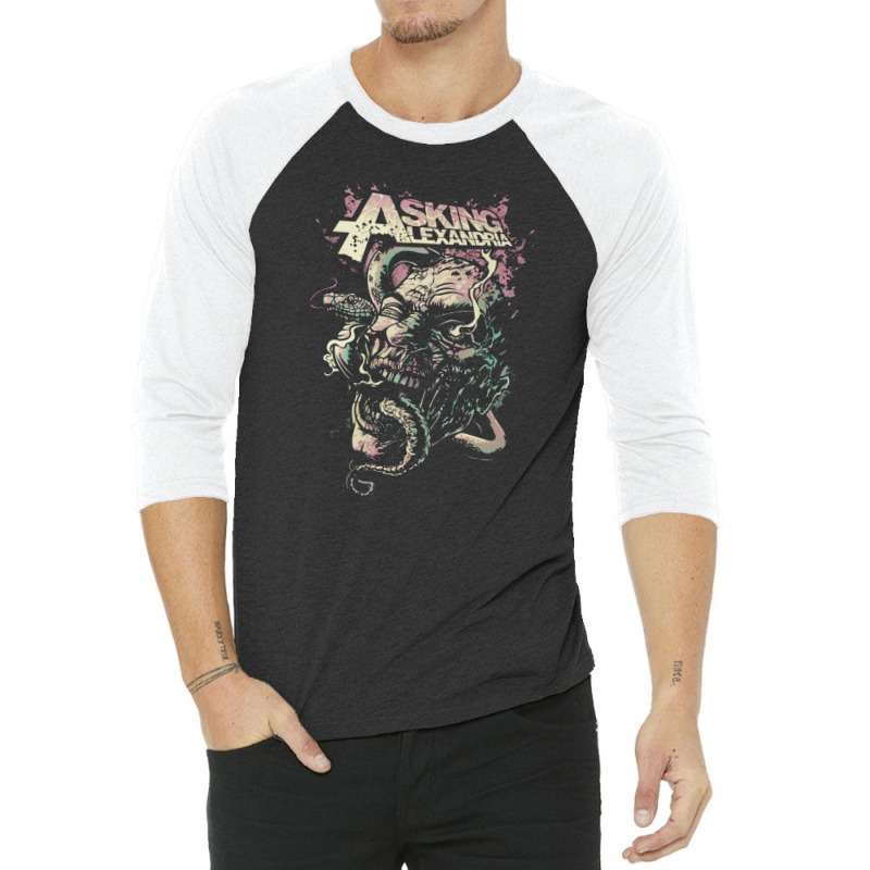 Asking Alexandria, Asking Alexandria Art, Asking Alexandria Vintage, A 3/4 Sleeve Shirt by cm-arts | Artistshot