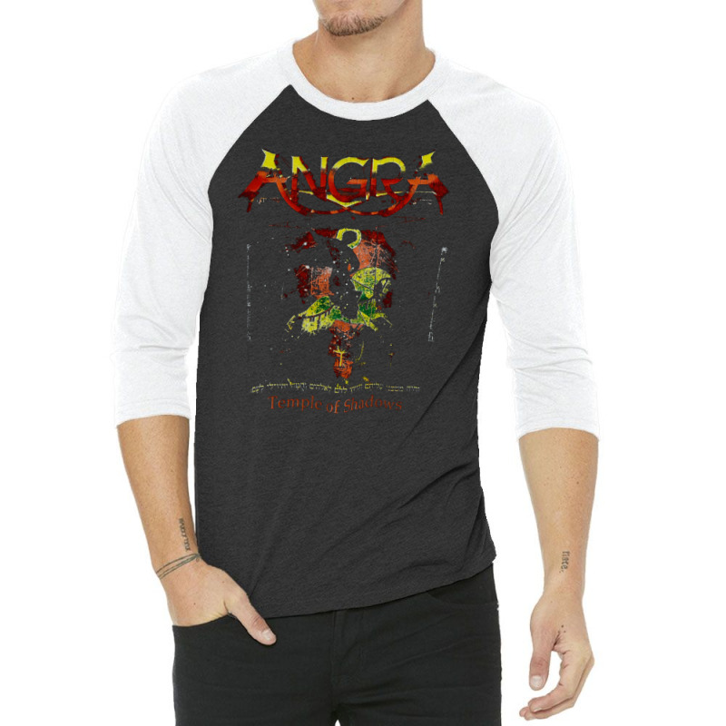 Angra Temple, Angra Temple Art, Angra Temple Vintage, Angra Temple Pai 3/4 Sleeve Shirt by cm-arts | Artistshot