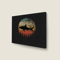 Shark T  Shirt V I N T A G E S H A R K T  Shirt Landscape Canvas Print | Artistshot