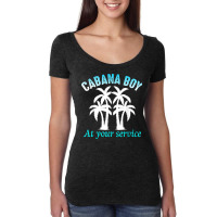 Cabana Boy At Your Services Women's Triblend Scoop T-shirt | Artistshot