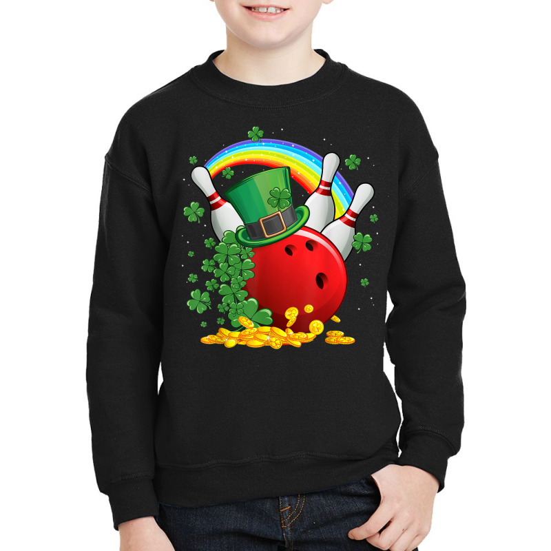 Irish Bowling Balls Shamrock Leprechaun St Patricks Day Youth Sweatshirt | Artistshot