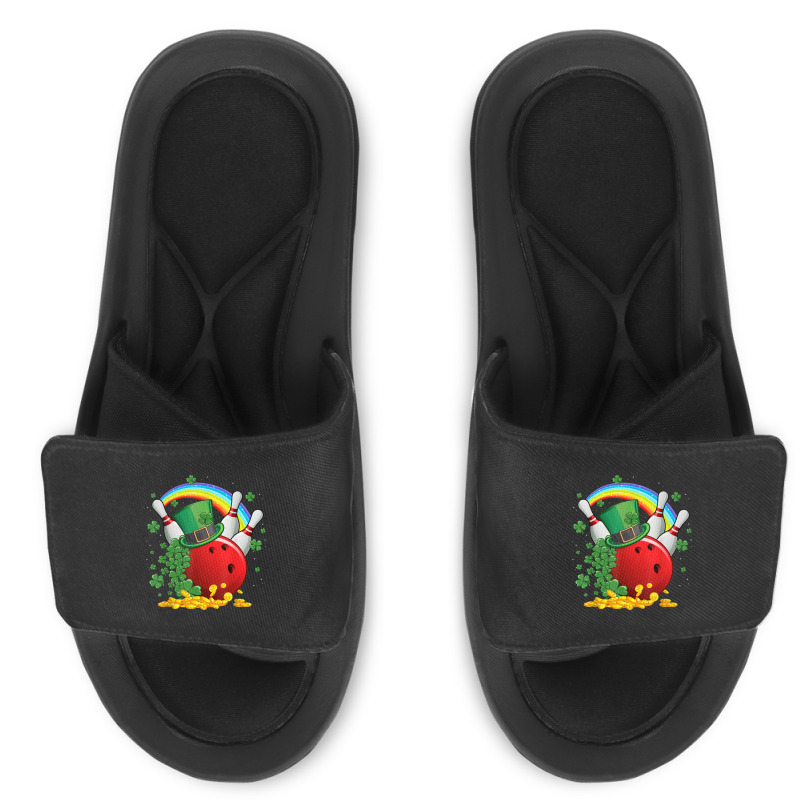 Irish Bowling Balls Shamrock Leprechaun St Patricks Day Slide Sandal | Artistshot