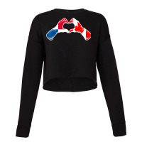 Canada Panama Flag Canadian Panamanian Heart Cropped Sweater | Artistshot