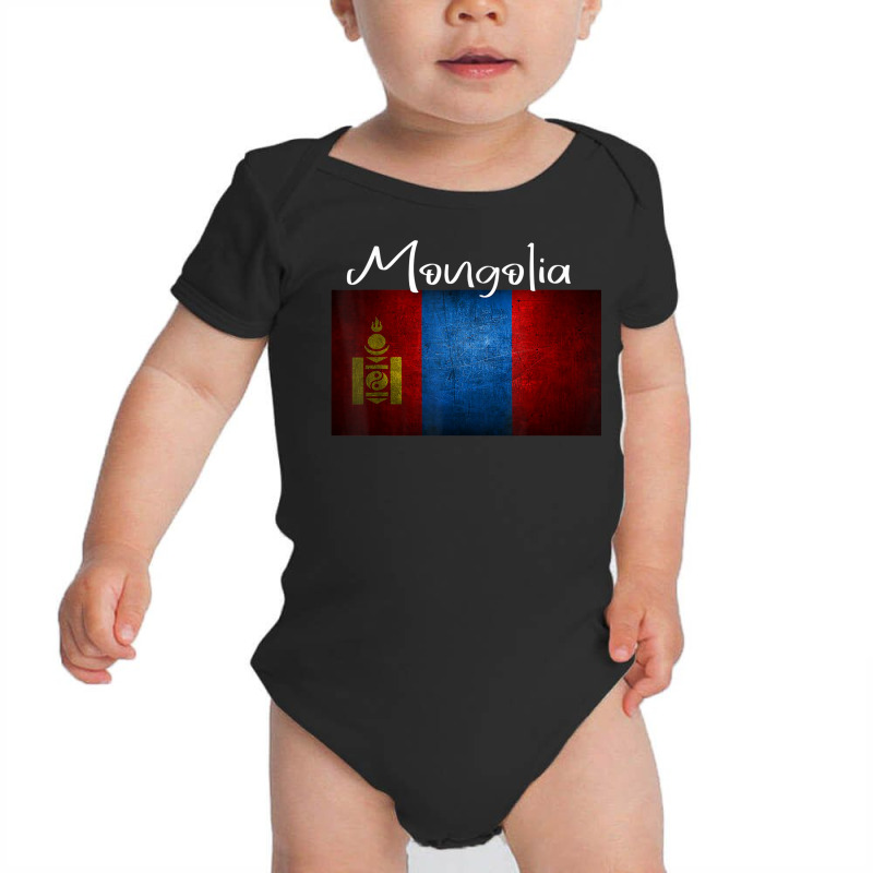 Mongolia Flag Baby Bodysuit by Tee | Artistshot