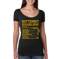 Thanksgiving Xmas Food Facts Butternut Squash Soup Nutrition Women's Triblend Scoop T-shirt | Artistshot