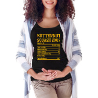 Thanksgiving Xmas Food Facts Butternut Squash Soup Nutrition Maternity Scoop Neck T-shirt | Artistshot