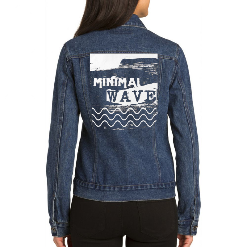 Minimal Wave,minimal Wave Art, Minimal Wave Vintage, Minimal Wave Pain Ladies Denim Jacket by cm-arts | Artistshot