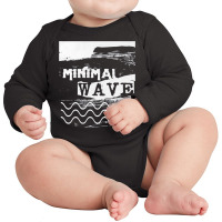 Minimal Wave,minimal Wave Art, Minimal Wave Vintage, Minimal Wave Pain Long Sleeve Baby Bodysuit | Artistshot