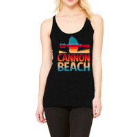 Cannon Beach Skyline Oregon Haystack Rock Souvenir Gifts Racerback Tank | Artistshot