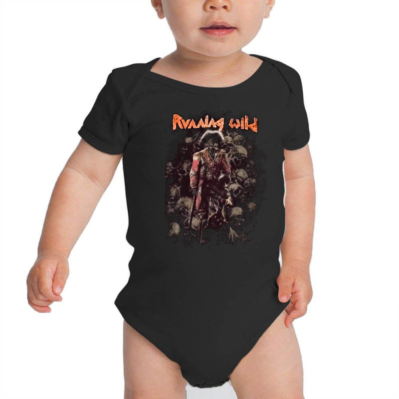 Running Wild, Pile Of Skulls Tour, The Running Wild, Running Wild Art, Baby Bodysuit by SHOPSJAS | Artistshot